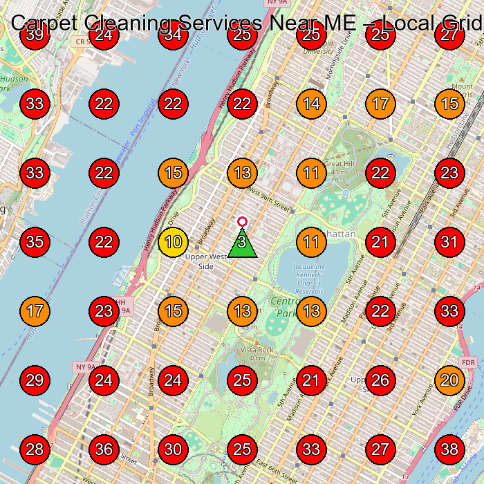 Carpet Cleaning Services Near ME GeoGrid visibility map for Carpet Cleaning Service in None